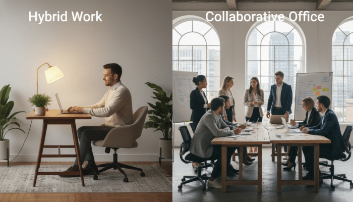 Hybrid-Arbeit vs. Homeoffice: Die wichtigsten Unterschiede